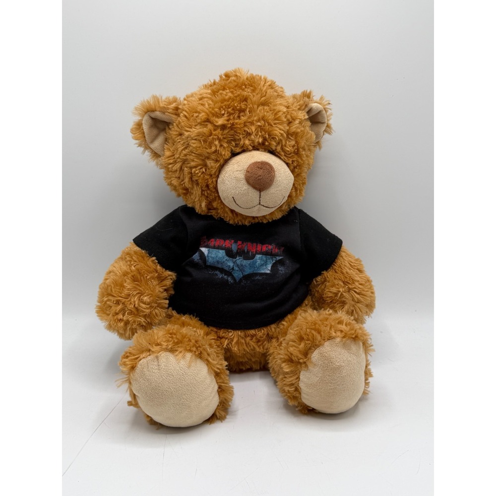 Build-A-Bear Workshop Teddy Bear Plush Batman The Dark Knight Shirt 12in Brown